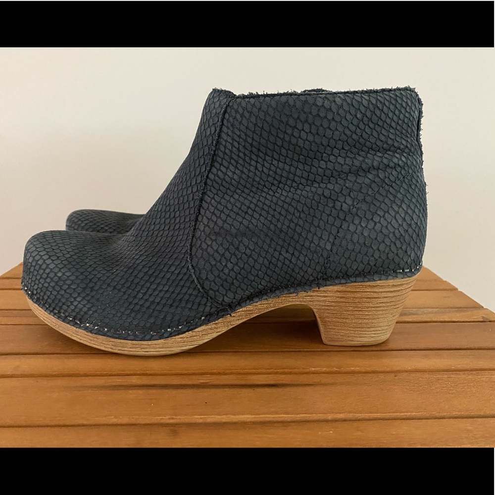 DANSKO, boots, blue leather, size 38